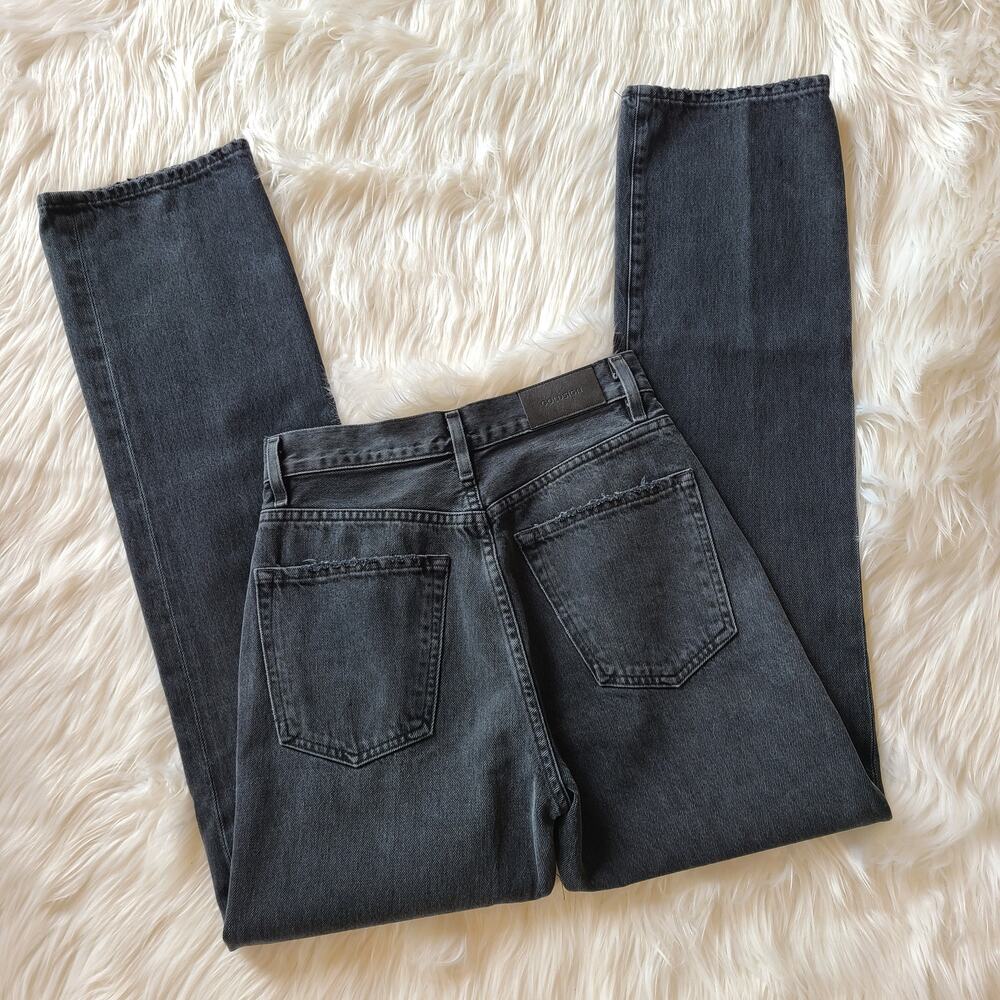 Goldsign Jean NWT Martin Ultra High Rise Studio Black 24 $297 Straight Leg Denim - Picture 5 of 5